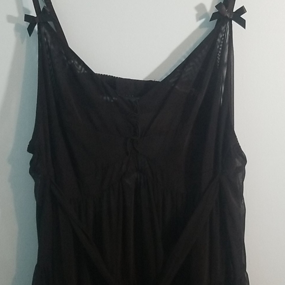 La vie en rose black ruffled babydoll top XL NWT - Picture 3 of 12